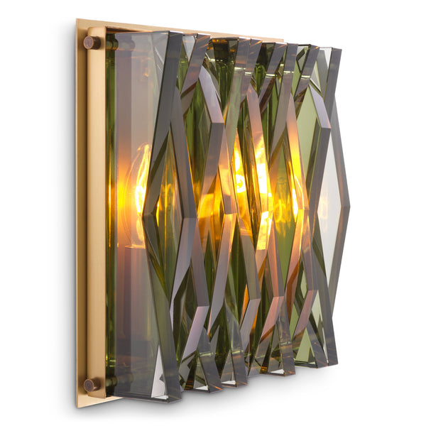 Wall Lamp Nuvola S Antique Brass Finish